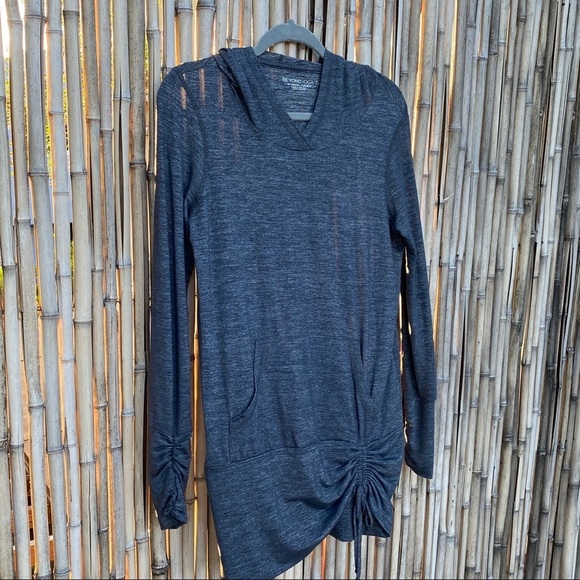 Beyond Yoga cloud heather pullover ruched hoodie S - Picture 6 of 7